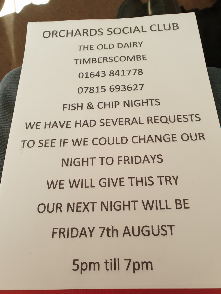 Fish and Chip Night poster