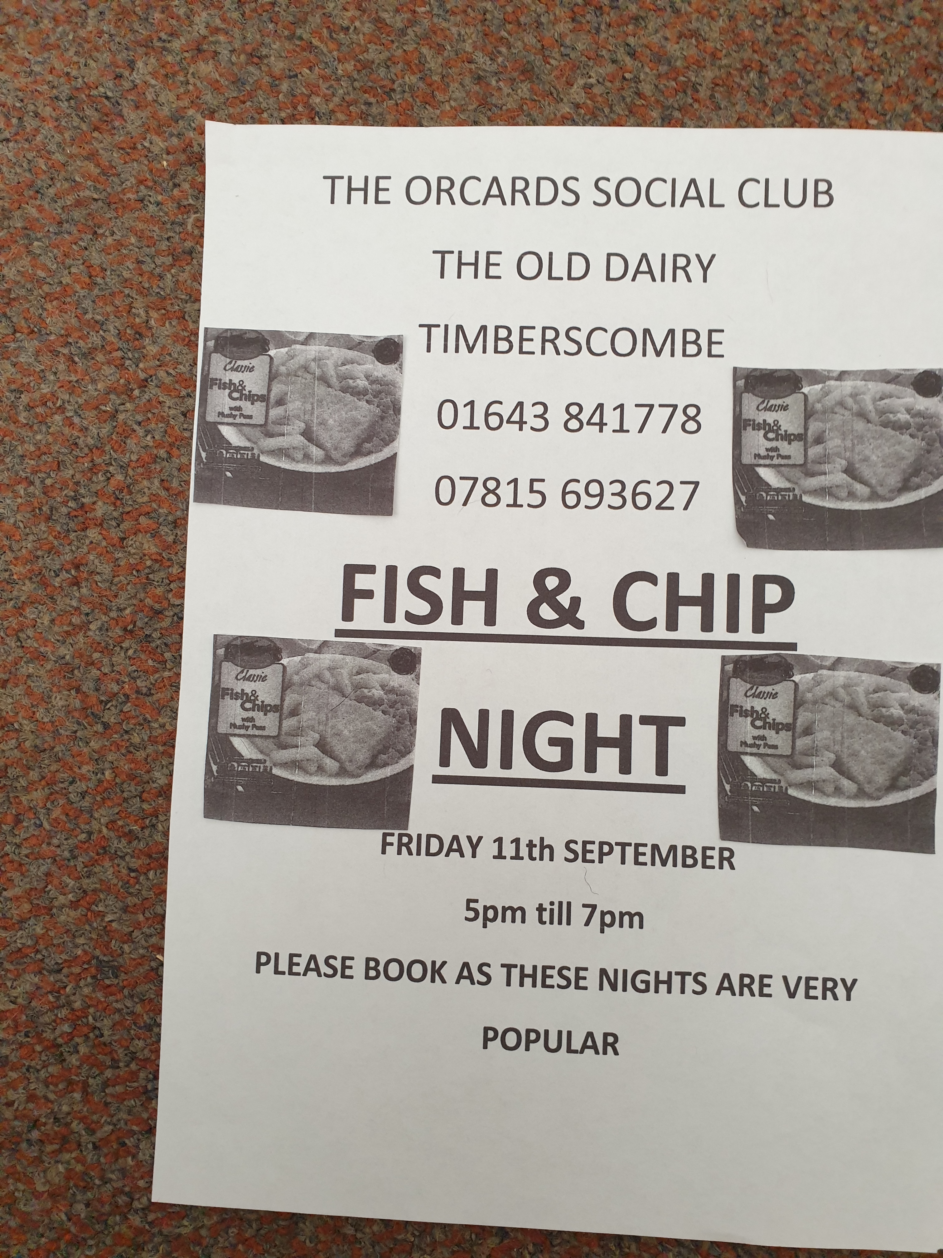 Fish and Chip Night