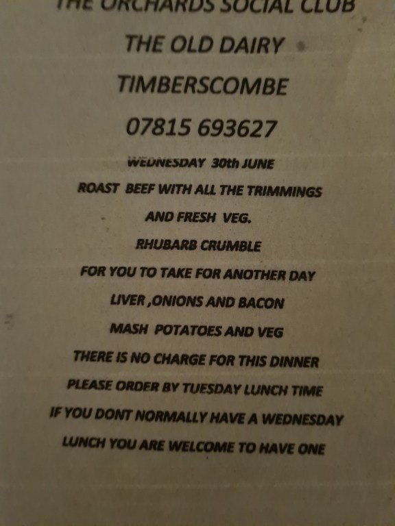 Roast Meal 30th June