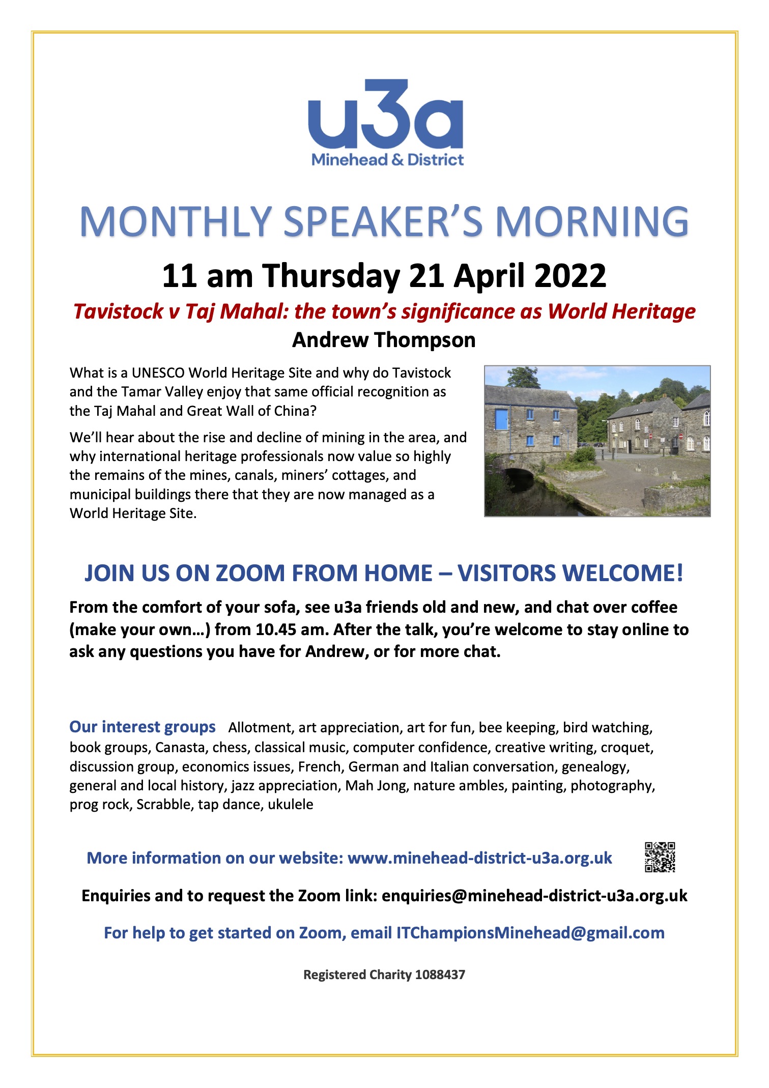 u3a Speaker's Morning Poster April 2022 (002)